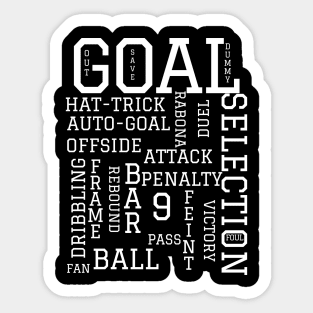 GOAL football Sticker